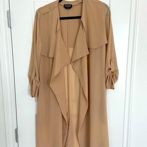 Bebe S Beige Light Overcoat